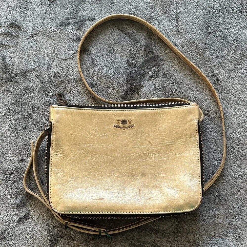 Zadig & Voltaire Gold Crossbody Bag - Picture 5 of 6